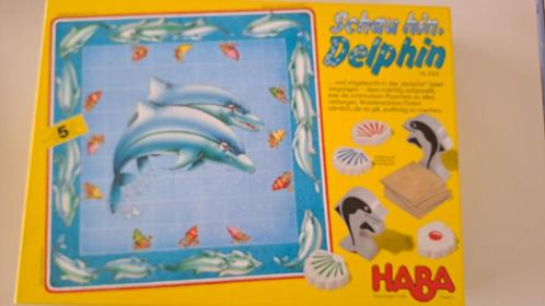 Haba - Dolfijnenspel vanaf 5 jaar!, Hobby en Vrije tijd, Gezelschapsspellen | Bordspellen, Zo goed als nieuw, Drie of vier spelers