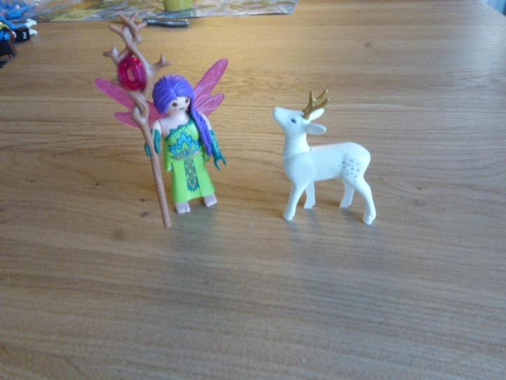 Fee met magisch rendier - 5370 - playmobil, Kinderen en Baby's, Speelgoed | Playmobil, Zo goed als nieuw, Los Playmobil, Ophalen of Verzenden
