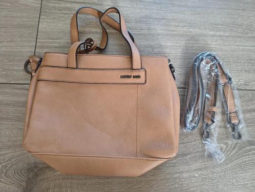 Handtas (Laurent David), Handtassen en Accessoires, Tassen | Damestassen, Zo goed als nieuw, Handtas, Beige, Ophalen