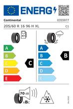 Pneus hiver Continental WinterContact TS 860 S (96H), Auto-onderdelen, Banden en Velgen, Ophalen, Gebruikt, 16 inch, Band(en)