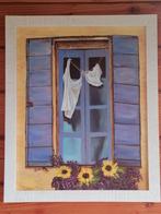 ⚠️⚠️Tableau Provence provençale toile peinture  55x45cm, Ophalen of Verzenden, Zo goed als nieuw