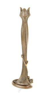 Art Nouveau kandelaar , brons, Ophalen of Verzenden, Nieuw, Kandelaar