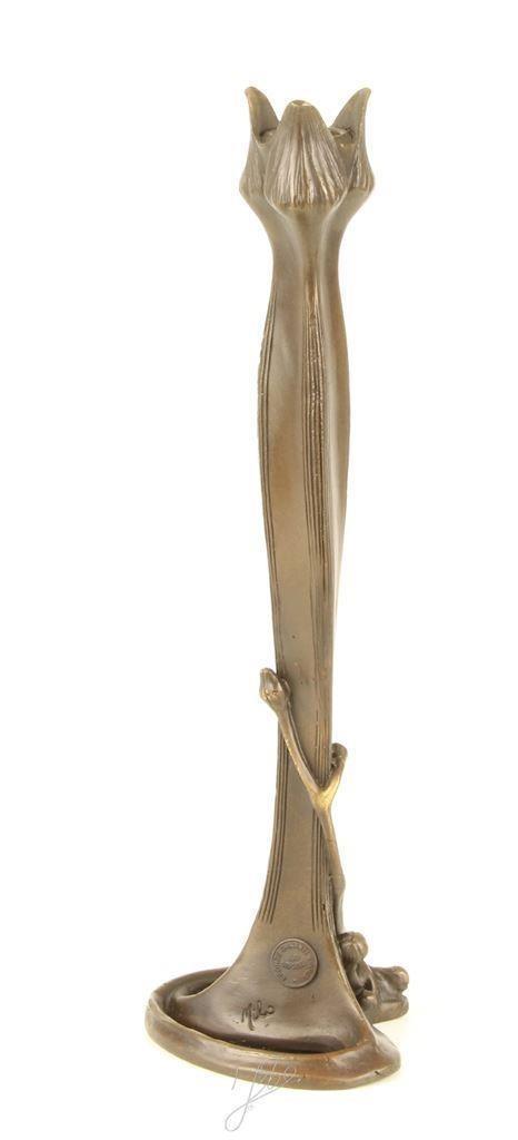 Art Nouveau kandelaar , brons, Huis en Inrichting, Woonaccessoires | Kandelaars en Kaarsen, Nieuw, Kandelaar, Ophalen of Verzenden