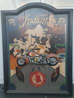 "Indian" Houten Paneel met Motorfiets, Antiek en Kunst, Curiosa en Brocante, Ophalen