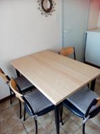 Keukentafel met 4 stoelen, Huis en Inrichting, Tafels | Eettafels, Gebruikt, Ophalen