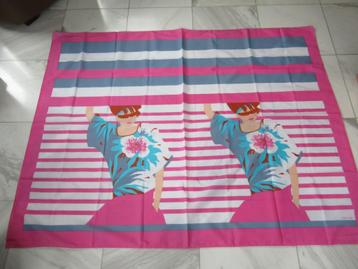 foulard-paréo-POP-ART-ITALY--jaren 80-grand foulard-VINTAGE beschikbaar voor biedingen