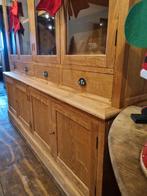 Teak buffetkast/vitrinekast GRATIS LEVERING, Huis en Inrichting, Kasten | Buffetkasten, Ophalen of Verzenden, Zo goed als nieuw