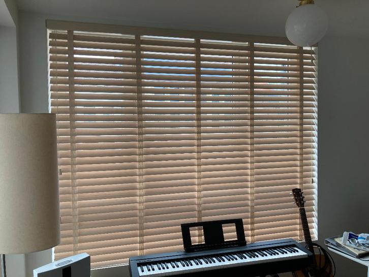 Bamboe lamellen 65 mm - kleur bamboo maple, Maison & Meubles, Ameublement | Rideaux & Stores à lamelles, Comme neuf, 150 à 200 cm