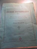 partition hymne patriotique N 1 solo et choeur O Wilquin, Piano, Gebruikt, Ophalen of Verzenden