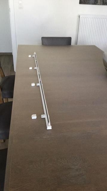 Gordijnrails 1x 3m75, 1x1m80, 2x 1m20, Enlèvement, Comme neuf