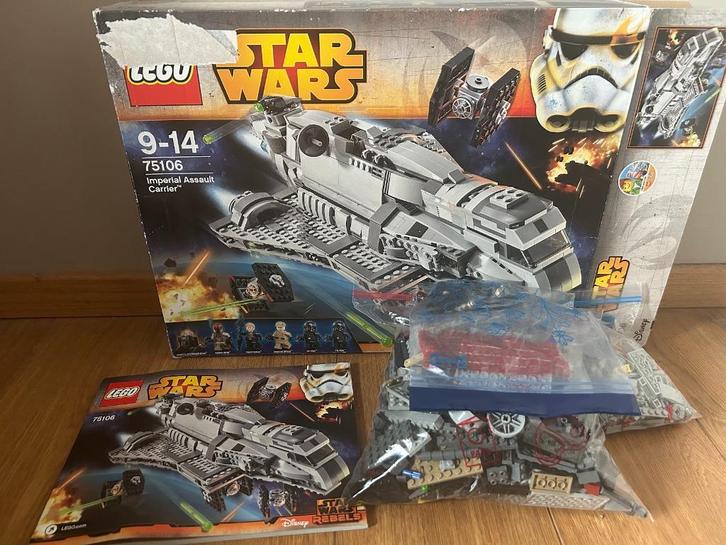 LEGO 75106 Imperial Assault Carrier, Kinderen en Baby's, Speelgoed | Duplo en Lego, Zo goed als nieuw, Lego, Complete set, Ophalen of Verzenden