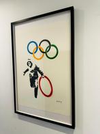 Banksy Olympic spray op papier gesigneerd!, Ophalen of Verzenden