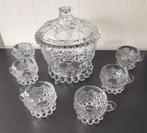 Vintage Service Punch of fruitsalade in glas, Antiek en Kunst, Ophalen of Verzenden