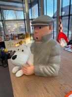 Kuifje met Bobby Beeld Buste, Verzamelen, Stripfiguren, Ophalen, Kuifje, Zo goed als nieuw, Beeldje of Figuurtje
