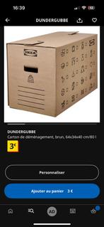 IKEA Dundergubbe verhuiskartons/dozen 2 formaten, Doe-het-zelf en Bouw, Kratten en Dozen, Ophalen, Gebruikt, Bak of Kist, Opvouwbaar