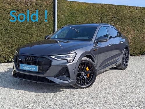 Audi e-tron !verkocht! - 2x s-line + black style - open dak, Auto's, Audi, Bedrijf, Te koop, e-tron, 4x4, Achteruitrijcamera, Adaptive Cruise Control