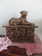 Rottweiler beeld op urn als set of als los beeld handgemaakt, Nieuw, Ophalen of Verzenden