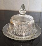 Vintage glazen botervloot, Huis en Inrichting, Verzenden, Overige typen, Overige stijlen, Glas