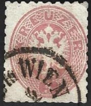 1 Postzegel Oostenrijk 1863 Staatswapen (II) beschikbaar voor biedingen