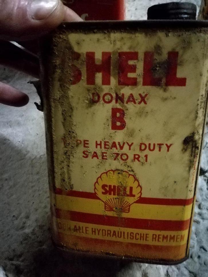 Shell, Lockheed, Fina vintage olieblikken., Collections, Boîte en métal, Utilisé, Autre, Enlèvement ou Envoi
