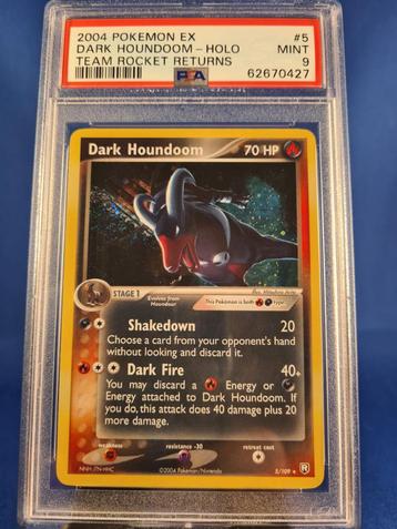 Dark Houndoom 5/109 - Team Rocket Returns (PSA 9), Envoi, Utilisé