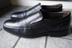 Mocassins Fluchos cuir noir pointure 44, Verzenden, Zo goed als nieuw, Espadrilles of Moccasins, Fluchos