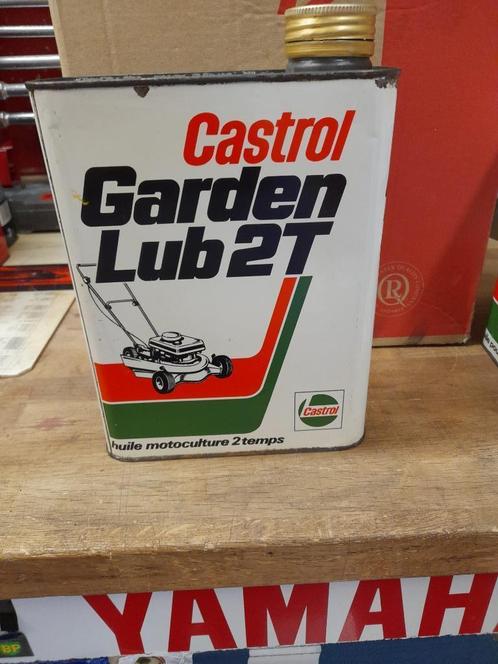 Old Castrol Garden Lub 2 T 2-takt lege oliekan, Verzamelen, Merken en Reclamevoorwerpen, Gebruikt, Overige typen, Verzenden