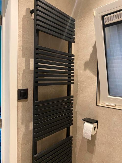 Vipera Vesuvio handdoekradiator 180x50cm mat zwart, Doe-het-zelf en Bouw, Verwarming en Radiatoren, Gebruikt, Radiator, Minder dan 60 cm