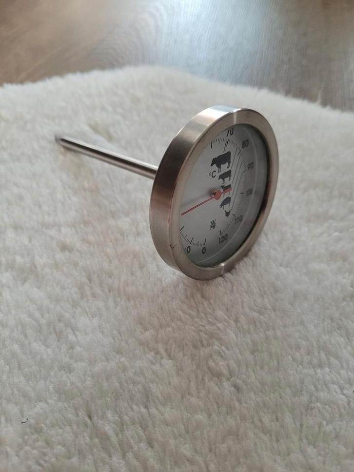 Vleesthermometer, braadthermometer of kooksonde, RVS, Huis en Inrichting, Keuken | Potten en Pannen, Zo goed als nieuw, Ophalen of Verzenden