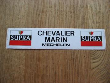 Sticker Supra Chevalier Marin Mechelen Biermerk  19 x 4 cm beschikbaar voor biedingen
