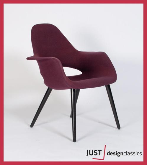 Vitra Organic Chair Bordeaux Wol (voorraad:2), Huis en Inrichting, Stoelen, Gebruikt, Zwart, Ophalen