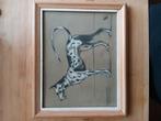 Tekening Duitse dog, gestempeld., Ophalen