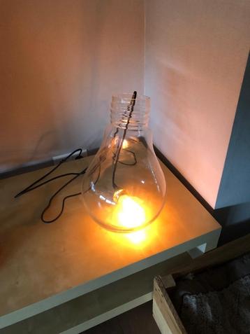 Retro Edison lamp, Enlèvement, Comme neuf, Verre, Retro vintage