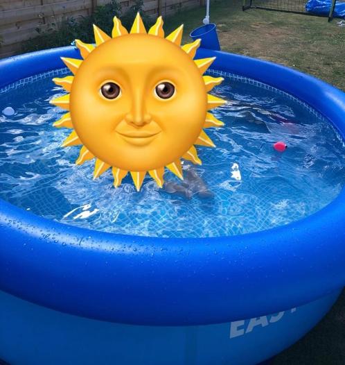 Zwembad met filter, Tuin en Terras, Waterpartijen en Fonteinen, Gebruikt, Overige typen, Overige materialen, Ophalen