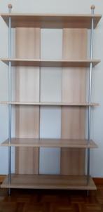 FINEER BOEKENREK, Ophalen, Met plank(en), 50 tot 100 cm, Zo goed als nieuw