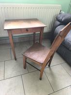 Kindertafel en -stoel uit de jaren 60, Ophalen