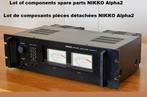 Nikko alpha2 verkoopt een set componenten, Ophalen, Gebruikt, 60 tot 120 watt, Sony