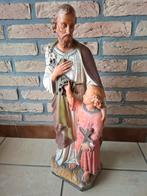 STATUE ANCIENNE DE SAINT JOSPEH ET L’ENFANT – 50 cm