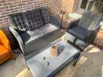 Lounge set tweezits en enkelzit met tafel, Tuin en Terras, Tuinsets en Loungesets, Ophalen, Gebruikt, Kunststof, 3 zitplaatsen