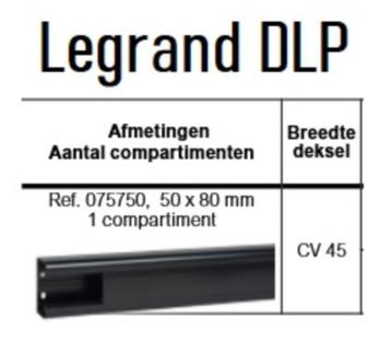 DLP kabelgoot ZWART !! 10 meter - NEW ! beschikbaar voor biedingen