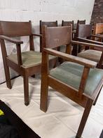 8x chaises vintage en bois, Maison & Meubles, Chaises, Enlèvement, Comme neuf, Bois