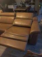 lederen hoeksalon met elektrische relax, Huis en Inrichting, Ophalen, Gebruikt, 300 cm of meer, Leer