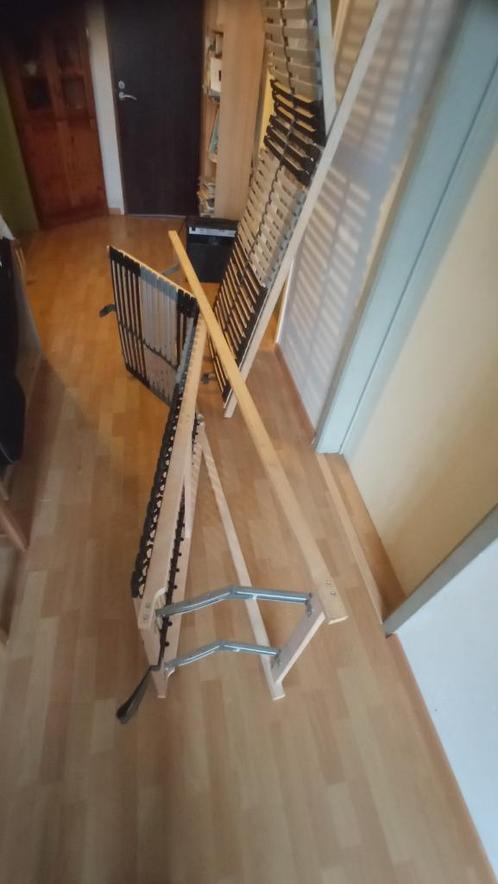 Lattenbodems, Huis en Inrichting, Slaapkamer | Matrassen en Bedbodems, Zo goed als nieuw, Bedbodem, 70 cm of minder, 200 cm, Tweepersoons