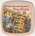 2  BIERKAART VIEUX-TEMPS  ( Vlaams en Frans), Autres marques, Sous-bock, Envoi, Neuf