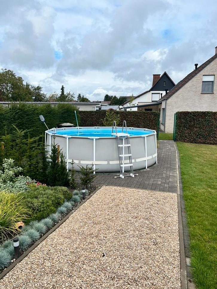 Intex frame pool 456x122, Tuin en Terras, Zwembaden, Gebruikt, Opzetzwembad, 120 cm of meer, 400 cm of meer, 300 cm of meer, Rond