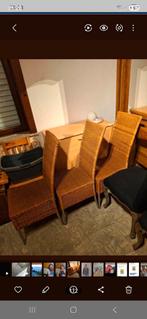 4 stoelen in riet zeer goede staat doe je bod, Enlèvement ou Envoi