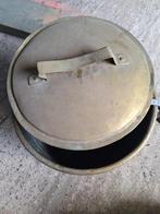 chaudron cuivre avec couvercle, Ophalen, Koper