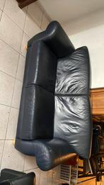 3 zetels echte leder, Huis en Inrichting, Ophalen, Gebruikt