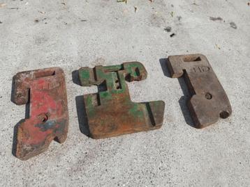 3 stuks Front gewichten FM - oldtimer tractor  beschikbaar voor biedingen