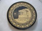 Belle assiette grecque 'Caryatid Porce' en or 24 carats, Antiquités & Art, Enlèvement ou Envoi